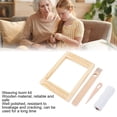 thumbnail image 4 of Multi Craft Weaving Loom, Polished Rectangle DIY Portable Handcraft Wooden Weaving Loom Kit  For Scarves For Beginners, 4 of 8