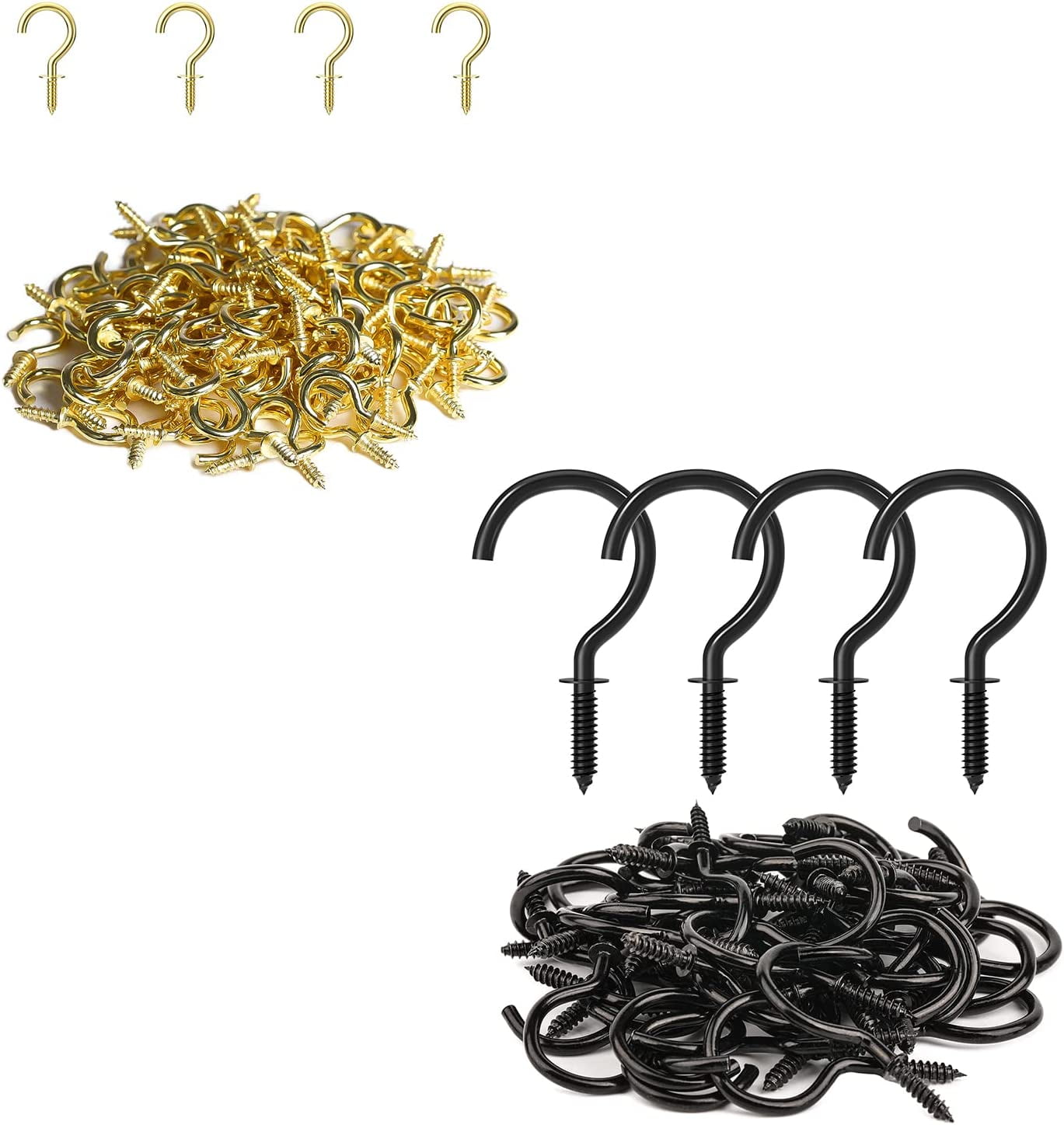 100 Pcs 1/2 Small Jewelry Hooks Screw In Ceiling Hooks String