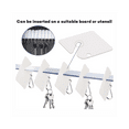 100 Pcs Key Tags White Plastic Hanging Tags with Metal Snap Hooks, Tags