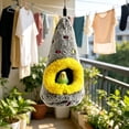 thumbnail image 4 of Egg-Shaped Bird Nest Hanging Bed, Warm Thick Cotton Winter Shelter for Budgerigars Parakeets Finches, Cozy Durable Birdhouse for Cage Aviary Outdoor Use Promotes Comfort and Security, 4 of 8