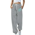thumbnail image 1 of Dealovy Sweatpants for Women Fleece Lined Drawstring High Waisted Athletic Running Active Joggers Pants with Pockets, 1 of 4