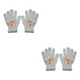 thumbnail image 1 of Sonducket 1 par de guantes de invierno para niños, pequeñas cubiertas para dedos artesanales de punto con patrón de dragón para niños, al aire Type1 Sonducket CBP342257, 1 of 6