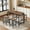 Dark Brown, variant on 5-Piece Bar Table Set, Modern Pub Table Set with 4 Nesting Stools, Space-Saving Dining Furniture Set for Breakfast Nooks, Kitchens, and Small Spaces, Oak