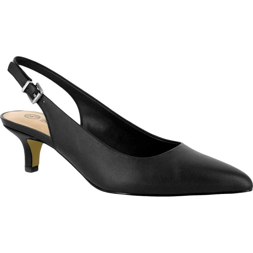 bella vita women's scarlett slingback size 9 black leather