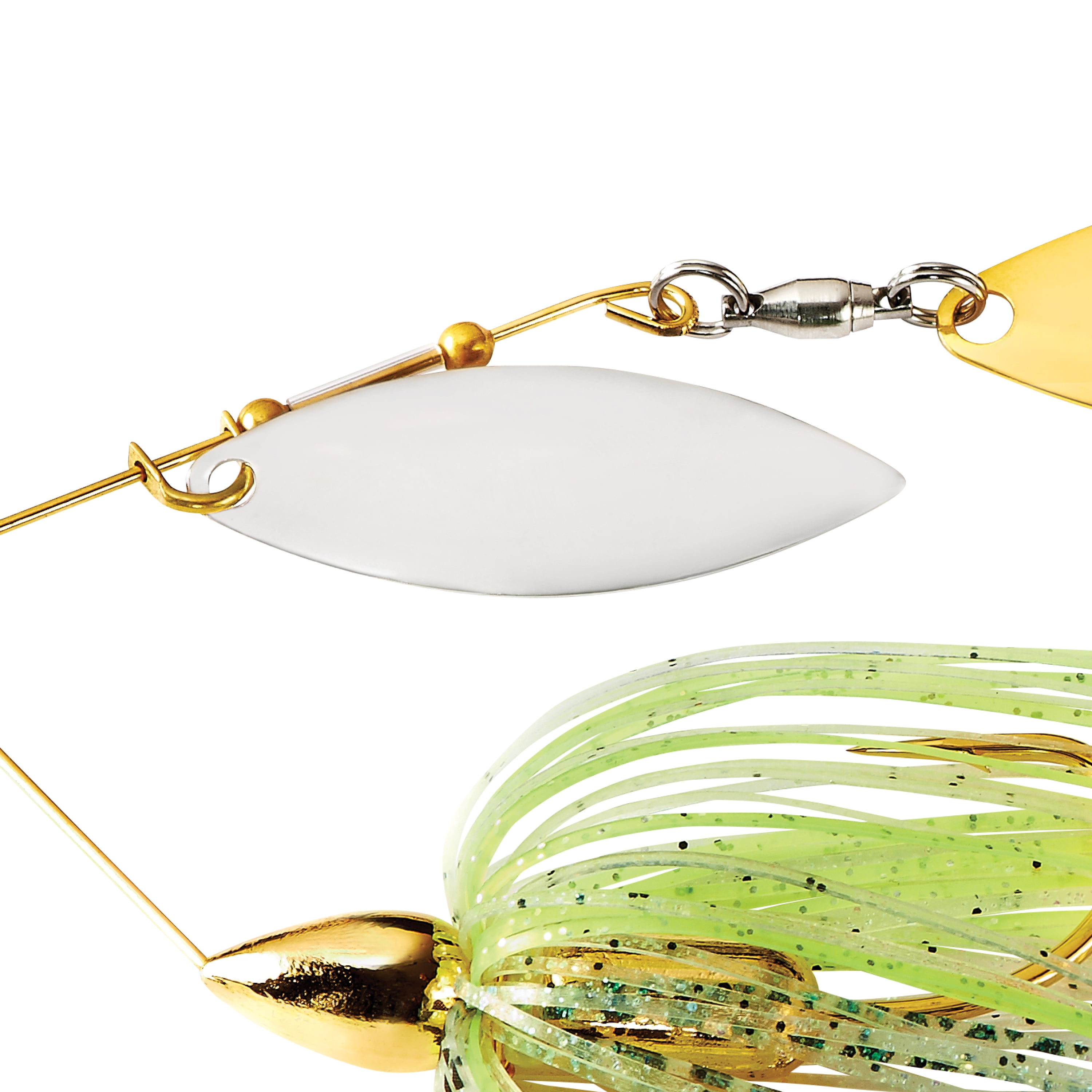 (2 pack) War Eagle Screamin Eagle Gold Frame Double Willow Spinnerbaits Spot Remover 1/2 oz.
