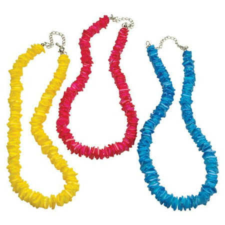 COLORED SHELL NECKLACES, SOLD BY 3 DOZENS