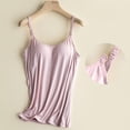 thumbnail image 2 of qolati Nursing Tank Tops for Breastfeeding Sports Maternity V Neck Soft Camisole Shirts with Built in Bra Pink XL, 2 of 9