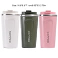 thumbnail image 4 of Toystoory Taza de café portátil con tapa, taza para beber, termo de jugo multiusos de acero inoxidable, botella de agua térmica al vacío, viaje Juegos de servir café y té Rosado Toystoory HA065916-03, 4 of 6