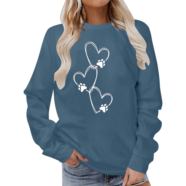 Chandail en Molleton d'Hiver pour Femmes Mode Festive Imprimé de Noël Col Rond Veste Bohème Vêtements d'Automne Surdimensionnés Vêtements d'Athlète pour Femmes Robes avec Cardigan Assorti Chandails en Molleton pour Femmes