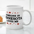 thumbnail image 3 of CafePress - Loves Me In Minnesota Mug - 11 oz Ceramic Mug - Novelty Coffee Tea Cup, 3 of 4