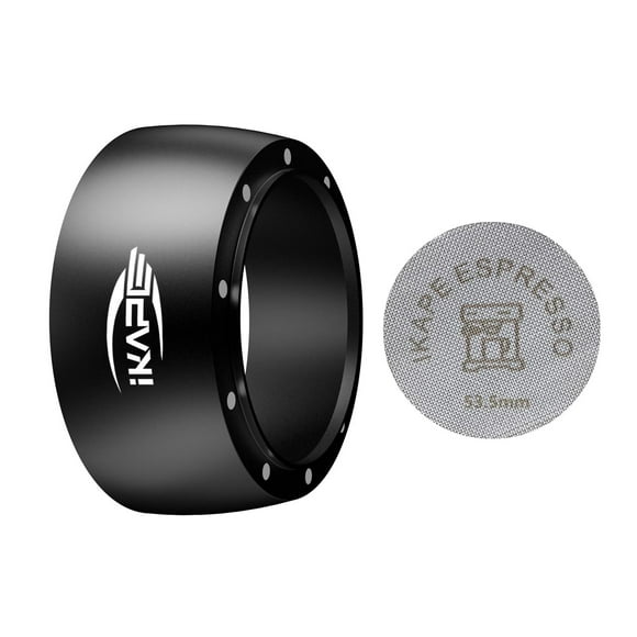 Juego de Embudo Dosificador IKAPE Negro con Imanes Pequeños 53Mm Compatible con Portafiltro Sin Fond