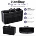 thumbnail image 2 of Women’s Purse Organizer Insert with Zipper and Handles, Multi Pocket Handbag and Tote Bag Liner, TIKA, 2 of 7