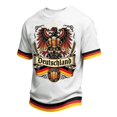 thumbnail image 3 of Telankuip Men's German Oktoberfest T Shirts Summer Short Sleeve Classic Crew Neck Festival Themed Graphic Tee Loose Comfortable Traditional Pattern Print Casual T-Shirt 1-White XS, 3 of 4
