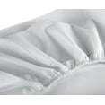thumbnail image 4 of STPgoods Queen Percale 100% Cotton Fitted Sheet with Pocket Solid Bed Sheet Only Gray, 4 of 6