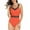 Orange womens swimsuits, variant on Womens Swimsuits Pimelu Bathing Suit for Women One Piece Swimsuit Womens High Waist Bathing Suit Girls Slim Mesh Patchwork Strap Athletic Swimwear Ladies Solid Sports Swimsuit with Padded