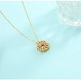 thumbnail image 5 of 2 in 1 Four Leaf Clover Charm Lucky Necklace Heart Crystal Pendant Necklace Gold Link Valentine's Day Jewelry Gift for Women, 5 of 5
