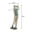 thumbnail image 4 of Estatua de resina de hombre golfista, adorno, escultura, obra de arte deportiva, decoración de estantería, regalo A, 4 of 9