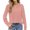 B, variant on Women's Long Sleeve T-Shirt Clearance Sales V-Neck Shirt Europe and the United States Blouse Temperament Long Sleeve Sweet Top V Neck Design Feeling Shirt