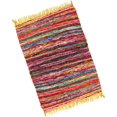 thumbnail image 1 of NAQSH Chindi Area Rag Rug 3.5x6 Feet - Eco Friendly 100% Recycled Cotton Colorful Reversible Runner Rugs, Multicolor Hand Woven Home Collection (Yellow Chindi Runner), 1 of 3