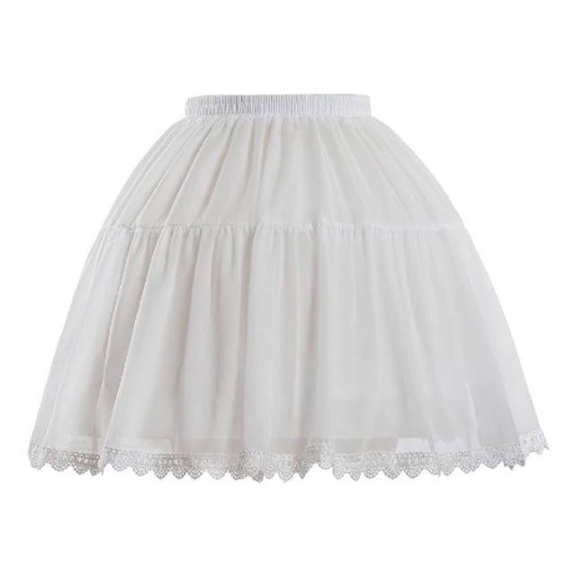 Couture Jupon pour Femme pour Robe avec Jupe Ajustable Style Dentelle Court Intérieur Superposition