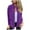 Purple Coat for Women, variant on jtjvou Wool Coat Women Elegant Cropped Pea Coats Casual Long Sleeve Open Front Blazer Jackets Zip Up Outwear Cardigan Black XXXL