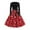 Red, variant on Christmas Dresses for Women Women's Fashion Temperament Autun And Winter Button Lapel Pocket Long Sleeve Retro Print Dress with Snowflake Christmas Print for Holiday Party,Blue,L