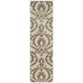 thumbnail image 4 of SAFAVIEH Florida Jennine Damask Shag Area Rug, Cream/Beige, 4' x 6', 4 of 11