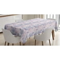 thumbnail image 1 of Pastel Tablecloth, Fresh Spring Season Inspired Composition with Striped Pansy Flowers, Rectangular Table Cover for Dining Room Kitchen, 60 X 90 Inches, Pale Pink Violet White, by Ambesonne, 1 of 3