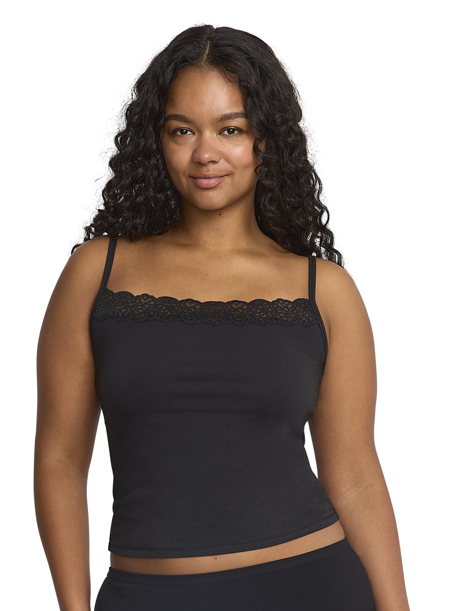 Mills by Millie Bobby Brown Women's Lacy Cotton Camisole, Sizes XS-XXXL