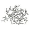 thumbnail image 1 of Unique Bargains M1x0.25x3mm 50Pack Metal Flat Round Head Screws Phillips Drive Machine Bolt, 1 of 5