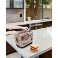 thumbnail image 3 of Vintage Farmhouse Small Toaster Cover 2 Slice, Kitchen Appliance Covers, Brown Country Star Berries Wooden Grain Toaster Oven Cover with Loop, Bread Machine Cover Polyester Dust Cover Protection, 3 of 4