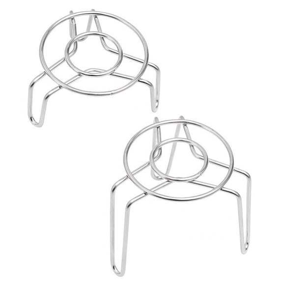 Shoreew Mini Round Steamer Rack Stainless Steel Pot Trivet Small Steaming Pot Pan Cooking Stand for Cooking Baking Steaming