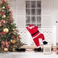 thumbnail image 3 of Decoración de pared de escalada de Papá Noel, adornos navideños para interiores y exteriores, jardín, decoración del hogar, 110/170cm, 3 of 4