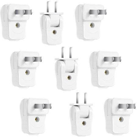 

Replacement Plugs Electrical Replacement Plugs for Lamps Replacement Plug 2 Prong 10 A 110-250V 2 Wire Straight Blade Replacement Can Be Rotated 180 Degrees Electric Plug