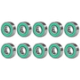 thumbnail image 1 of DQrwqpou 10pcs 608rs ABEC-9 Cojinete bolas Scooter Cojinetes profunda en miniatura (Verde), 1 of 9