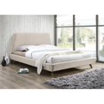 thumbnail image 3 of Pemberly Row Wood and Fabric Upholstered Queen Platform Bed in Beige, 3 of 6