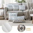 thumbnail image 5 of Outdoor Pillow Covers 18x18 Set of 2, Blue Starfish Coastal Waterproof Patio Throw Pillow Covers for Couch Sofa Chair, Nautical Summer Beach Ocean Sea Decorative Pillowcases for Throw Pillows, 5 of 9