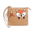 thumbnail image 1 of Coin Purse Women's Cute Mini Genuine Leather Zipper Small Purse Ultra-thin Creative Cartoon Coin Bag Keychain, 1 of 6
