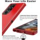 thumbnail image 3 of Entronix Funda Resistente para Galaxy S21 Ultra, Triple Capa, Resistente a Golpes y Anticaídas, Color Rojo, 3 of 7