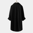 thumbnail image 4 of HOWPAY Button down Shirts for Women Long Sleeve Solid Color Classic Fit Collared Work Tops Oversized Stretch Loose Dressy Casual Fall Clothes Black L, 4 of 7