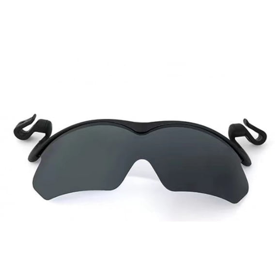 Polarized Clip-On Sunglasses Lightweight Sun Glasses for Cycling Fishing Hiking Biking Sports for Men Women Plastic (Black)