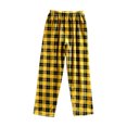 thumbnail image 5 of Fiaer Women's Pajamas Pants Plaid Plus Size Color Blocking Sleepwear Trousers Elastic Waisted Casual Trendy Comfort Pjs Joggers Yellow XL, 5 of 6