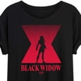 thumbnail image 3 of Marvel - Black Widow Silhouette - Women's Oversized Graphic T-Shirt, 3 of 5