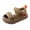 Khaki, variant on Little Boy Girl Anti Collision Sandals Fashion Athletic Breathable Summer Outdoor Mesh Walking Shoes Running Beach Wading Footwear White Size 6 Infant