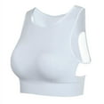 thumbnail image 3 of Women Racerback Sports Bras - High Impact Workout Gym Activewear Bra, White, L, 3 of 11