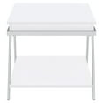 thumbnail image 5 of Marcia Rectangular Side End Table White High Gloss, 5 of 9