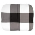 thumbnail image 2 of 7 Piece Comforter Set Bag Solid Color All Season Soft Down Alternative Blanket & Luxurious Microfiber Bed Sheets, King, Buffalo Plaid Black/White/Black Sheet, 2 of 5