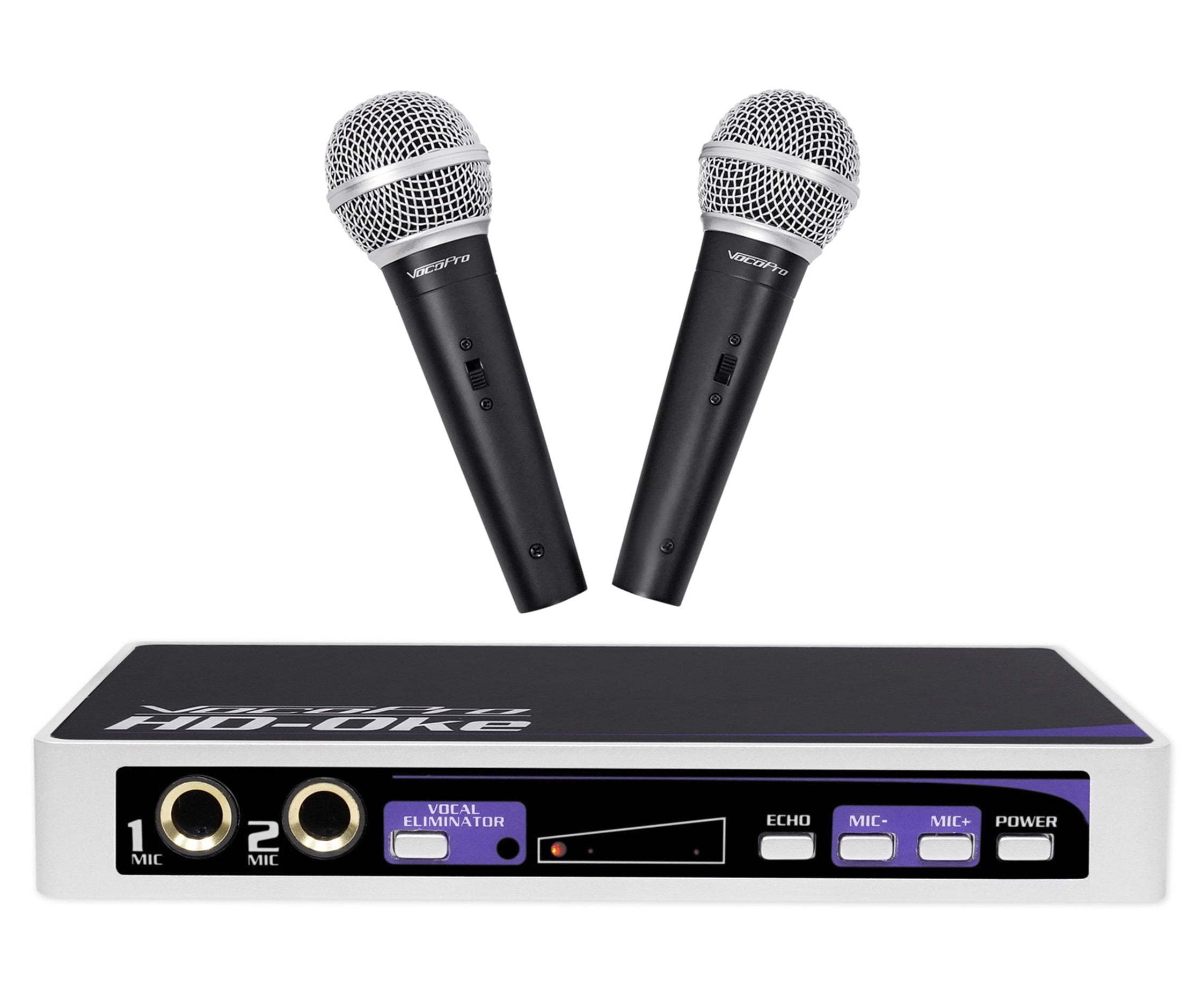 Vocopro HDOKE Karaoke Dual Microphone Mic Mixer For Home Theater