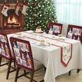 thumbnail image 4 of Christmas Snowman Chair Covers Set of 6 Christmas Tree Red Black Buffalo Plaid Chair Back Covers Stretch Removable Washable Slipcovers Protector for Dining Room Kitchen Party Decor, 4 of 5