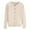 Beige, variant on Cardigans for Women Basic Crew Neck Long Sleeve Button Down Cardigan Round Neck Short Fleece Coat For Women Cardigan Sweaters